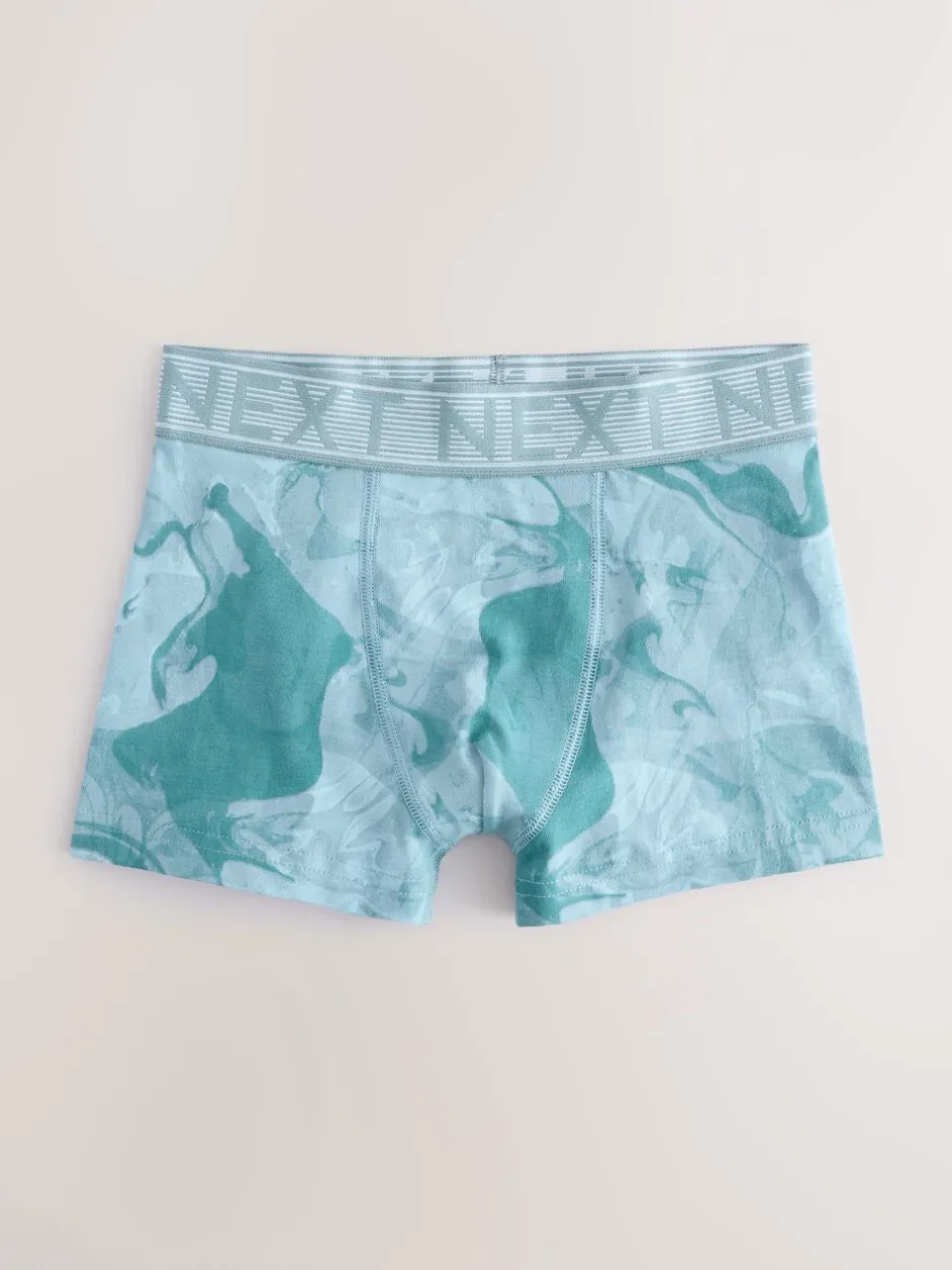Ondergoed*Next - Verpakking van 5 boxers (2-16jr) Blauwe marmerprint
