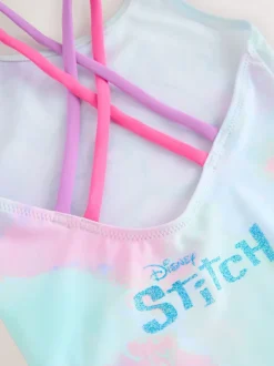 Badkleding|Badkleding|Next Blauwe Stitch-licentie - Badpak met dubbele bandjes (3-16jr)