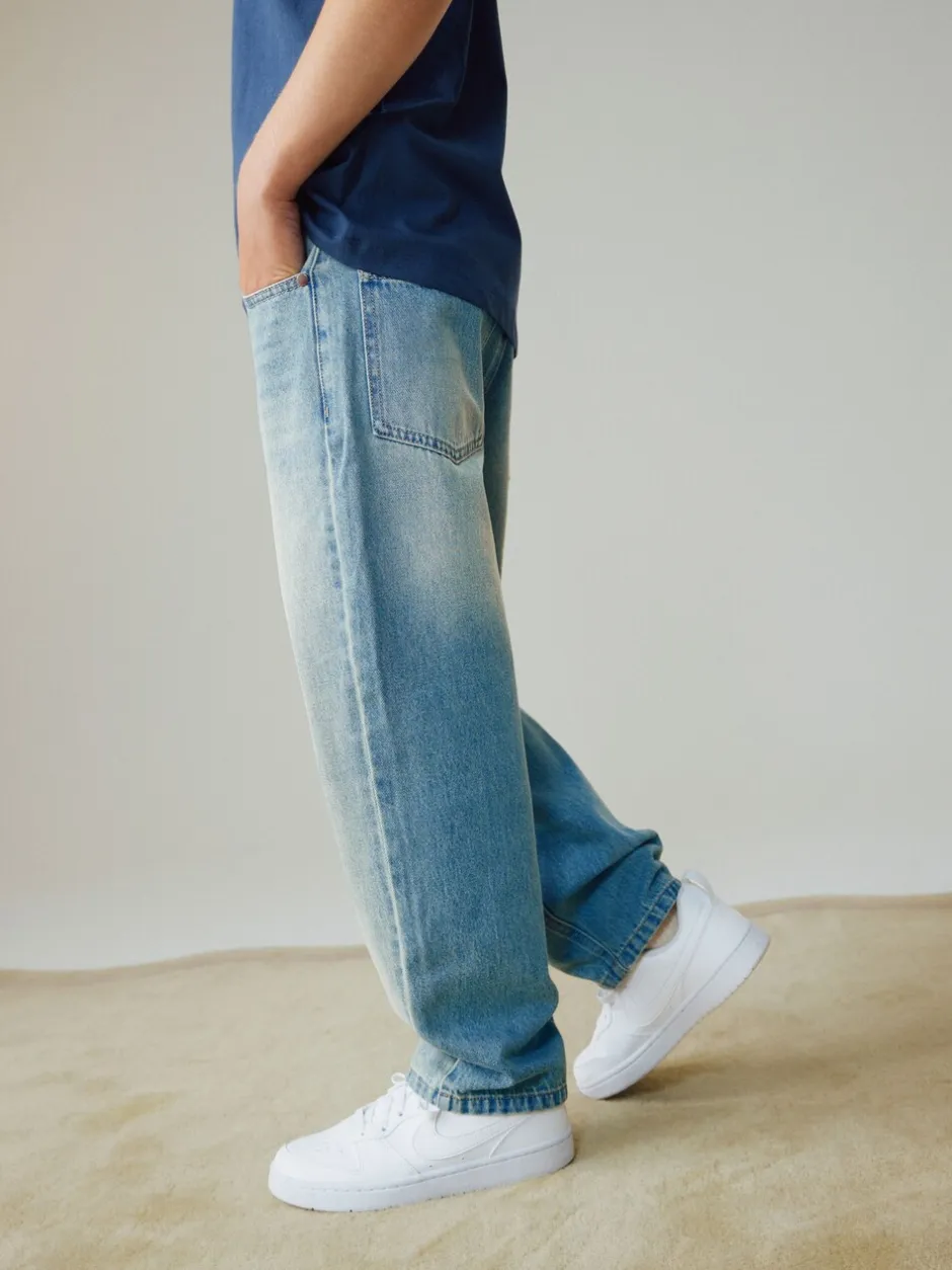 Jeans|Next - Authentieke jeans (3-16jr) Blauwe tint