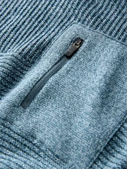 Truien En Breisels|Sweaters En Hoody´S*Next Blauwe twist - Utility gebreide hoodie (3-16jr)
