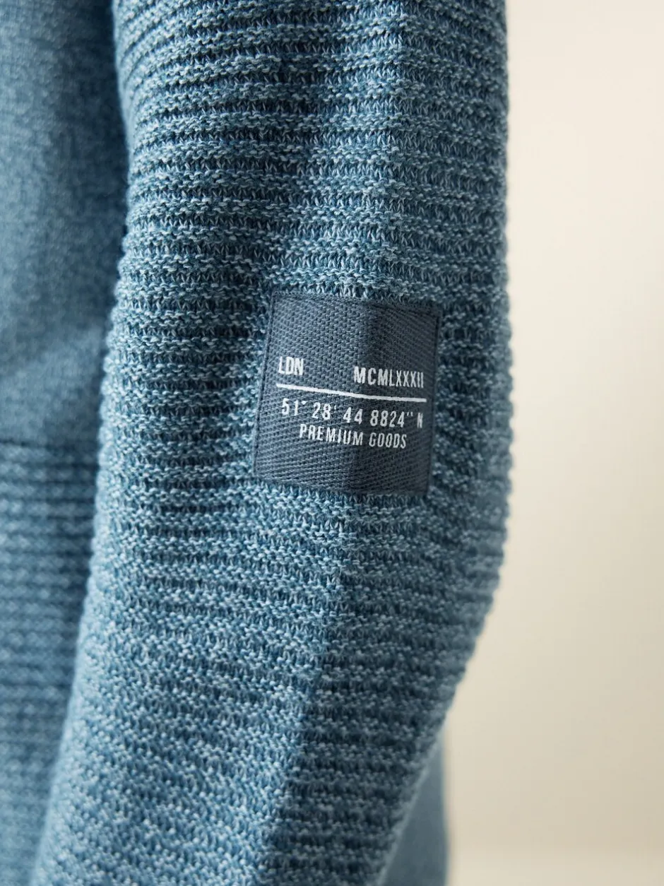 Truien En Breisels|Sweaters En Hoody´S*Next Blauwe twist - Utility gebreide hoodie (3-16jr)