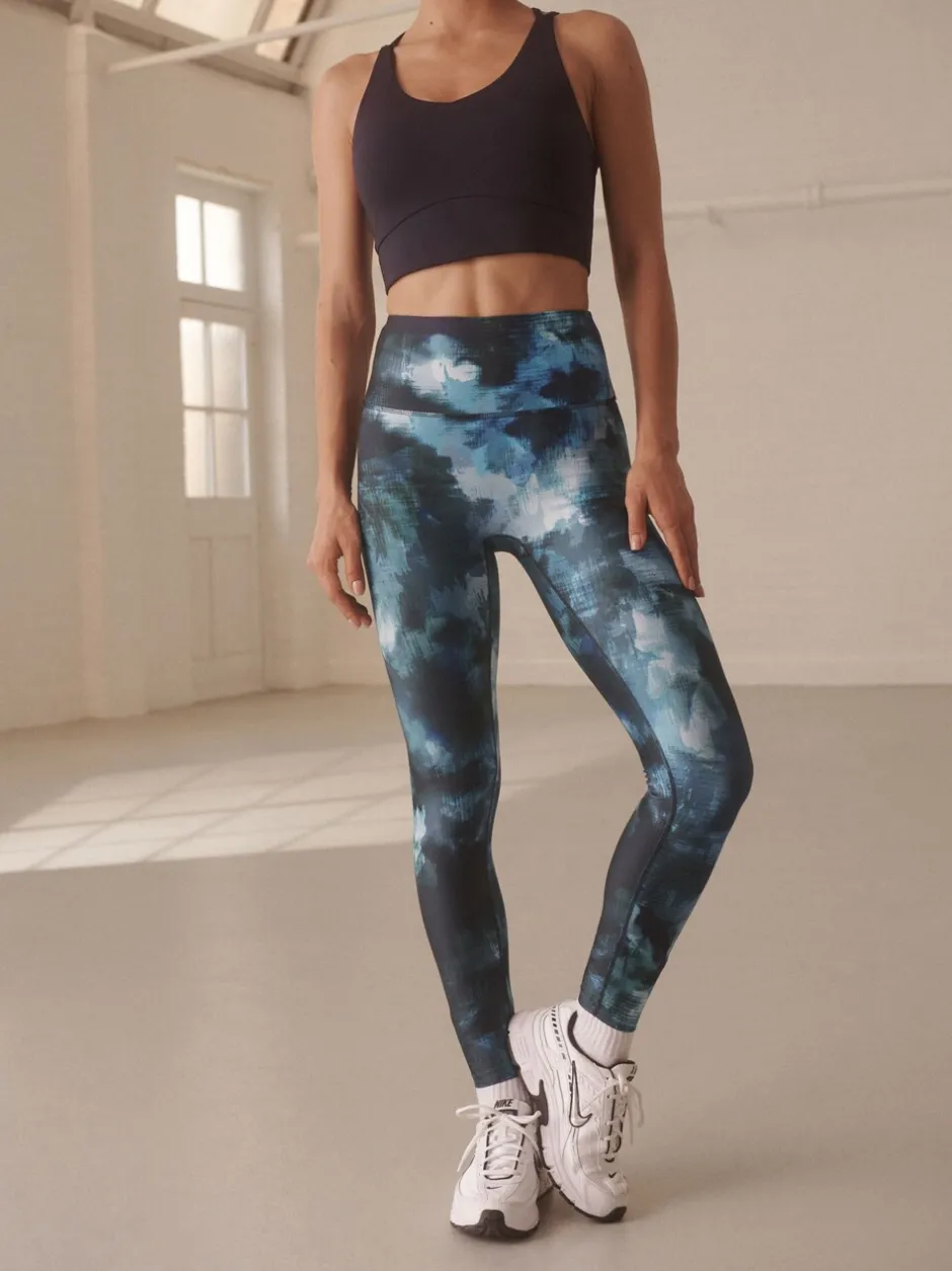 Sportkleding|Leggings En Joggingbroeken*Next Blauwe verfPrint - Power Active sportlegging