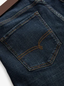 Jeans|Next - Straight fit - Authentic jeans met riem Blauwe wassing