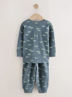 Pyjama's|Nachtkleding En Pyjama's|Next Blauw/ecru - Verpakking van 3 oversized pyjama's 3 (9mnd -10jr)