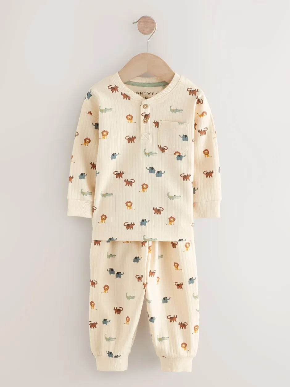 Pyjama's|Nachtkleding En Pyjama's|Next Blauw/ecru - Verpakking van 3 oversized pyjama's 3 (9mnd -10jr)