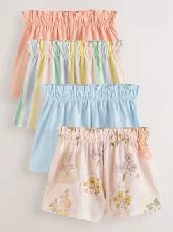 Shorts|Shorts En Rokken|Next Blauw/geel - Set van 4 shorts (3 mnd-7 jr)