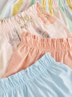 Shorts|Shorts En Rokken|Next Blauw/geel - Set van 4 shorts (3 mnd-7 jr)