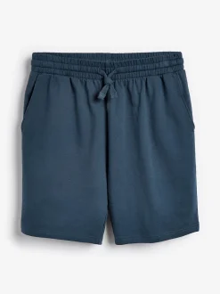 Loungewear|Shorts|Next - Loopback Soft Touch 2 Pack Jogger Shorts Blauw/grijs