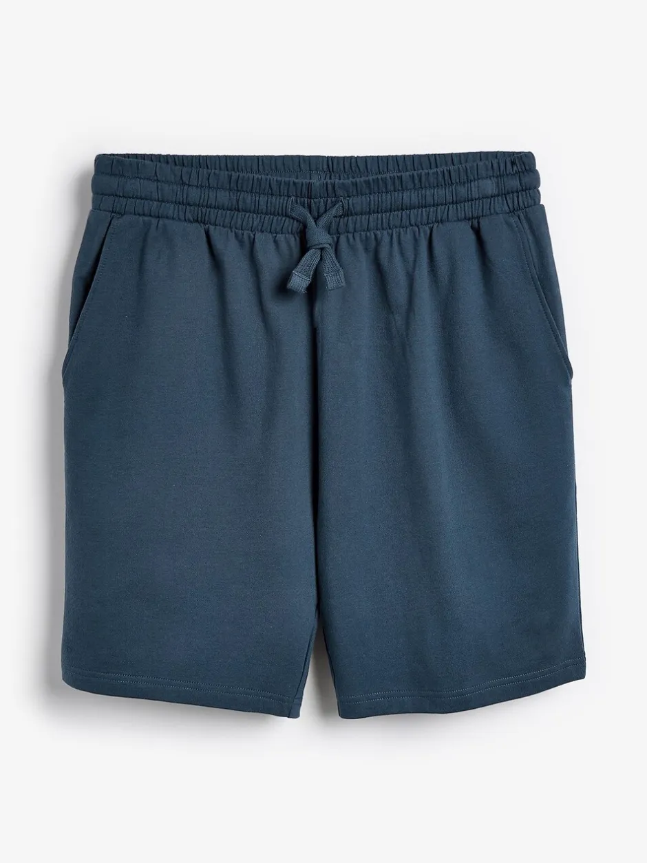 Loungewear|Shorts|Next - Loopback Soft Touch 2 Pack Jogger Shorts Blauw/grijs