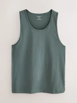 Ondergoed|Ondergoed*Next - Set van 5 100% katoenen hemden met laagjes Blauw/grijs