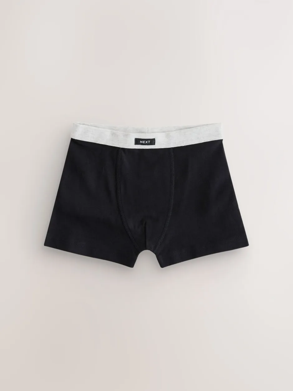 Ondergoed|Next - Set van 10 boxershorts met zachte tailleband (2-16 jr) Blauw/grijs