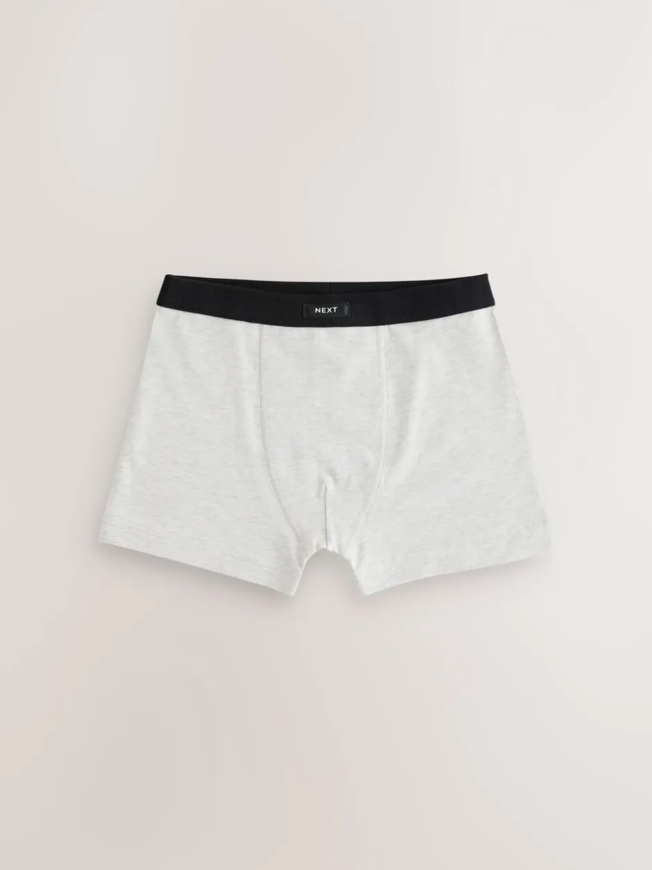 Ondergoed|Next - Set van 10 boxershorts met zachte tailleband (2-16 jr) Blauw/grijs
