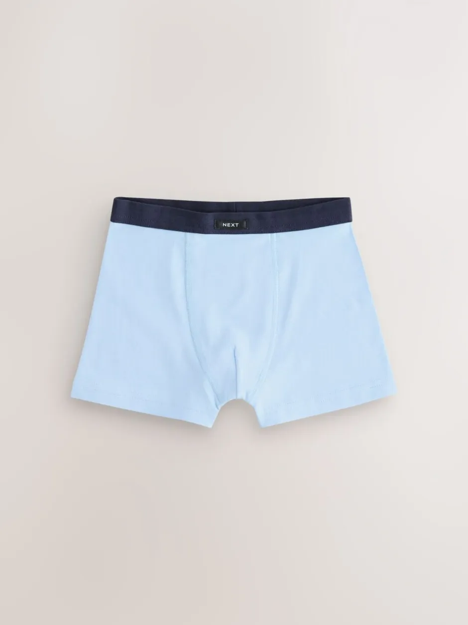 Ondergoed|Next - Set van 10 boxershorts met zachte tailleband (2-16 jr) Blauw/grijs