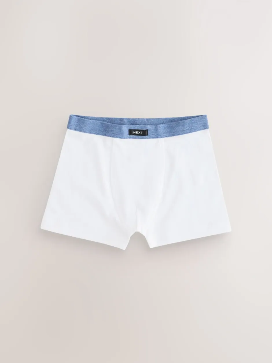 Ondergoed|Next - Set van 10 boxershorts met zachte tailleband (2-16 jr) Blauw/grijs