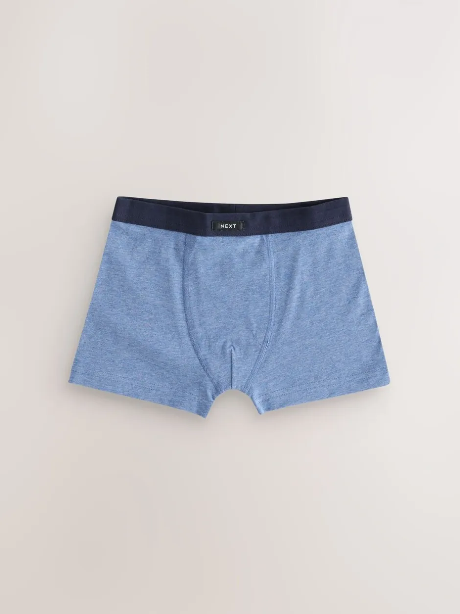 Ondergoed|Next - Set van 10 boxershorts met zachte tailleband (2-16 jr) Blauw/grijs