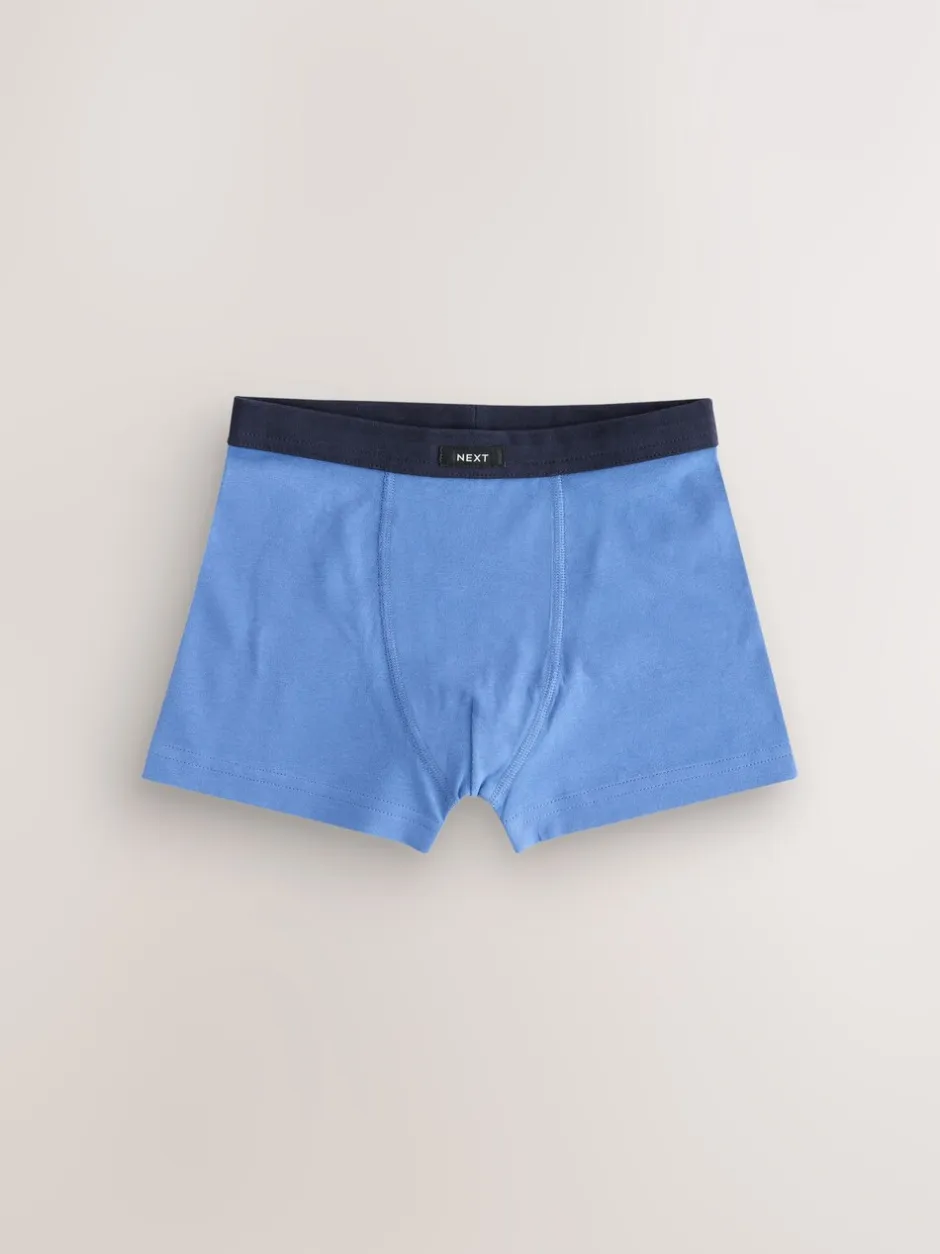 Ondergoed|Next - Set van 10 boxershorts met zachte tailleband (2-16 jr) Blauw/grijs