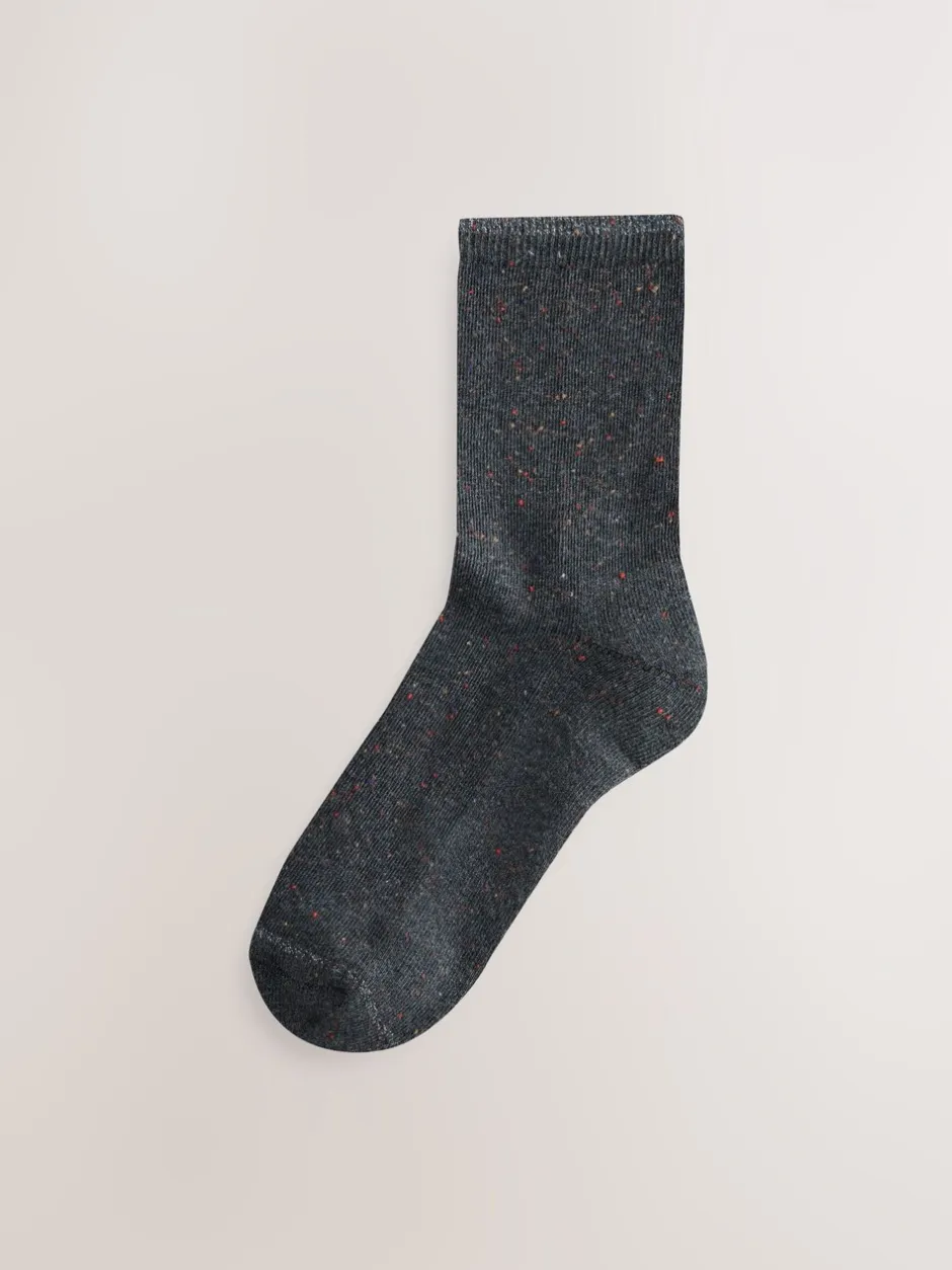 Sokken En Panty's*Next - Set van 4 paar sokken met kussenzool Blauw/grijs