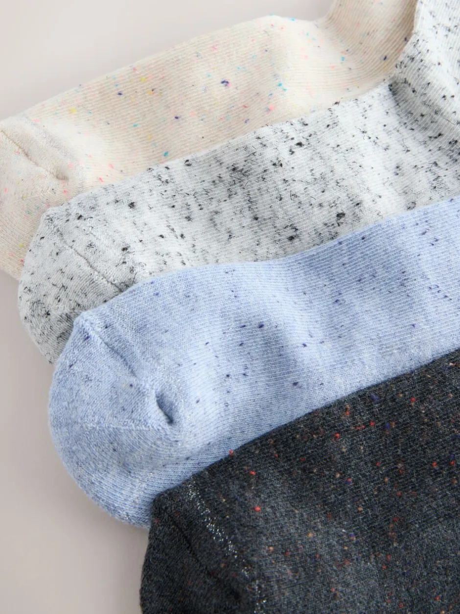 Sokken En Panty's*Next - Set van 4 paar sokken met kussenzool Blauw/grijs