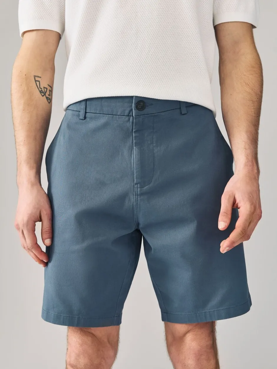 Shorts*Next - Straight fit - Set van 2 chinoshorts met stretch Blauw/grijs