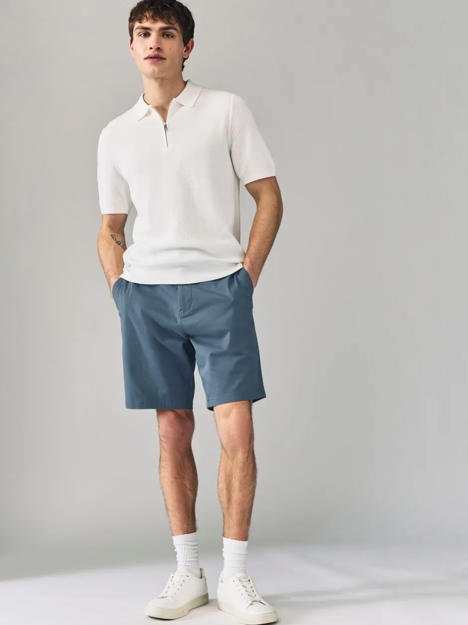 Shorts*Next - Straight fit - Set van 2 chinoshorts met stretch Blauw/grijs