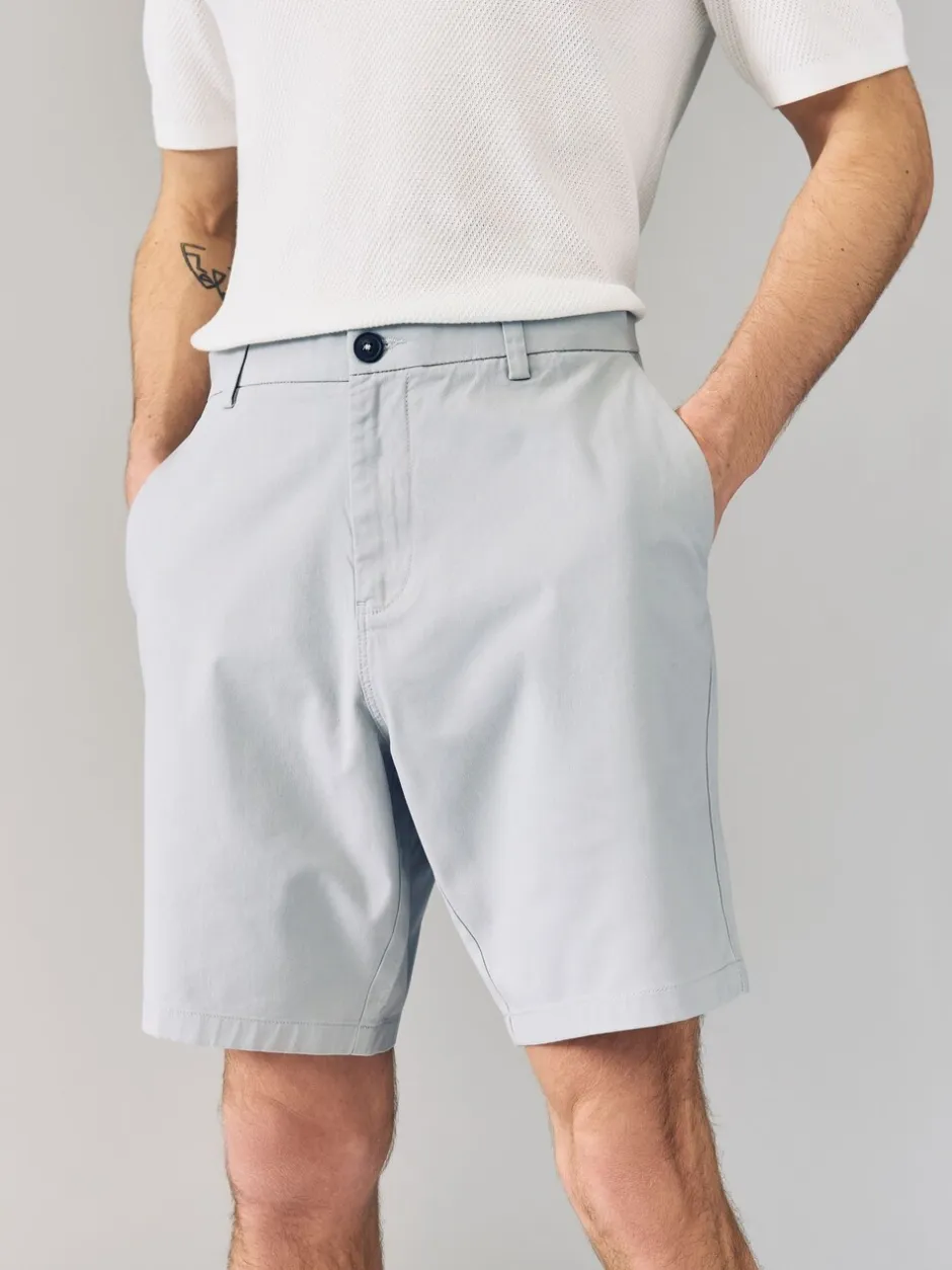 Shorts*Next - Straight fit - Set van 2 chinoshorts met stretch Blauw/grijs