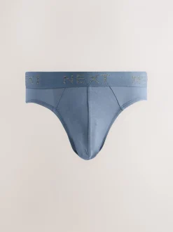 Ondergoed|Ondergoed*Next - Verpakking van 5 - Katoenrijke slips Blauw/grijs