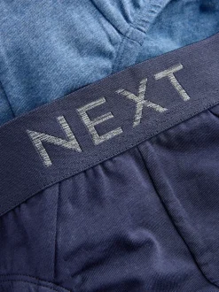 Ondergoed|Ondergoed*Next - Verpakking van 5 - Katoenrijke slips Blauw/grijs