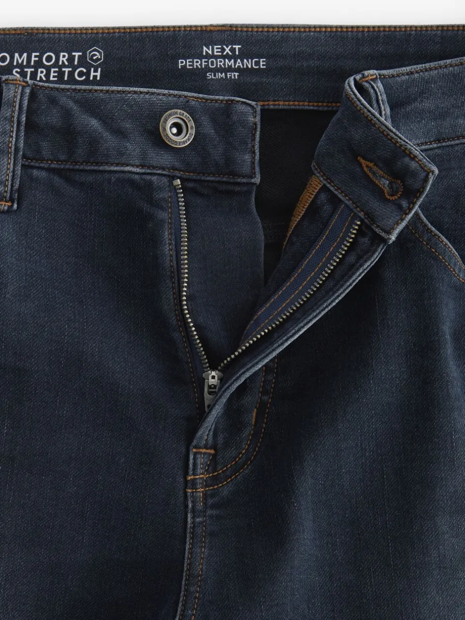 Jeans*Next Blauwgrijs vintage - Slim Fit - Comfortabele stretchjeans