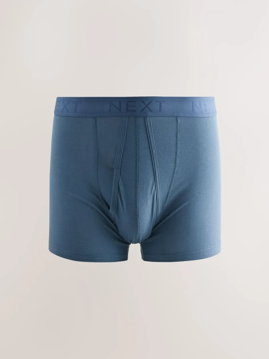 Ondergoed|Ondergoed*Next - Verpakking van 5 - Boxershorts met A-voorkant Blauw/grijs/ecru/rood/zwart