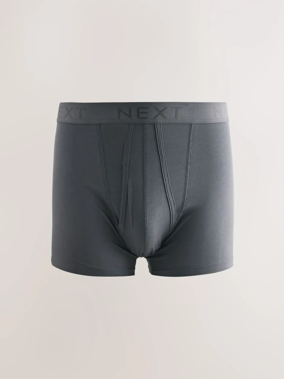 Ondergoed|Ondergoed*Next - Verpakking van 5 - Boxershorts met A-voorkant Blauw/grijs/ecru/rood/zwart