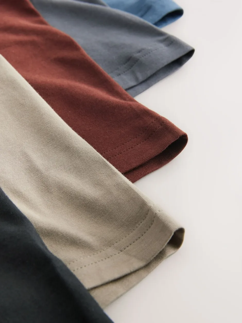 Ondergoed|Ondergoed*Next - Verpakking van 5 - Boxershorts met A-voorkant Blauw/grijs/ecru/rood/zwart