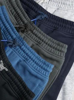 Joggingbroeken*Next - Basic joggingbroeken, set van 5 (3-16jaar) Blauw/grijs/zwart