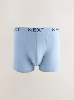 Ondergoed|Ondergoed*Next Blauw/grijs/zwart - Katoenrijke trunk boxershorts verpakking van 10