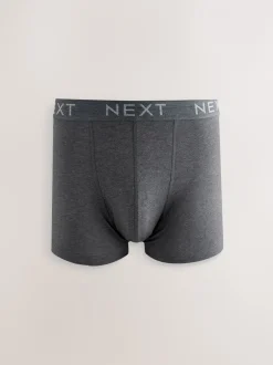 Ondergoed|Ondergoed*Next Blauw/grijs/zwart - Katoenrijke trunk boxershorts verpakking van 10
