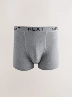 Ondergoed|Ondergoed*Next Blauw/grijs/zwart - Katoenrijke trunk boxershorts verpakking van 10