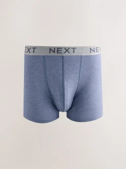 Ondergoed|Ondergoed*Next Blauw/grijs/zwart - Katoenrijke trunk boxershorts verpakking van 10