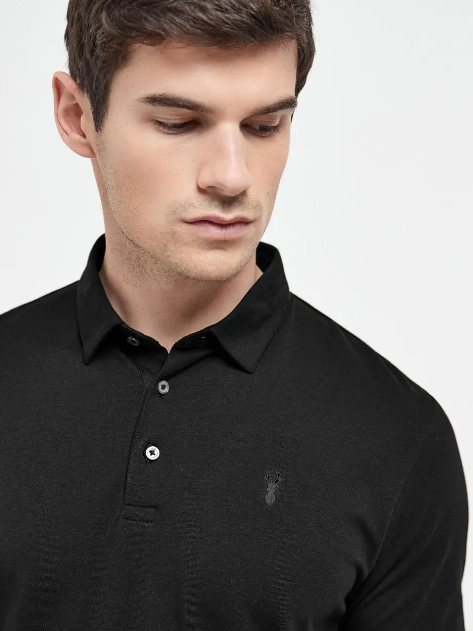 Poloshirts*Next Blauw/grijs/zwart - Set van 3 jersey poloshirts met korte mouwen