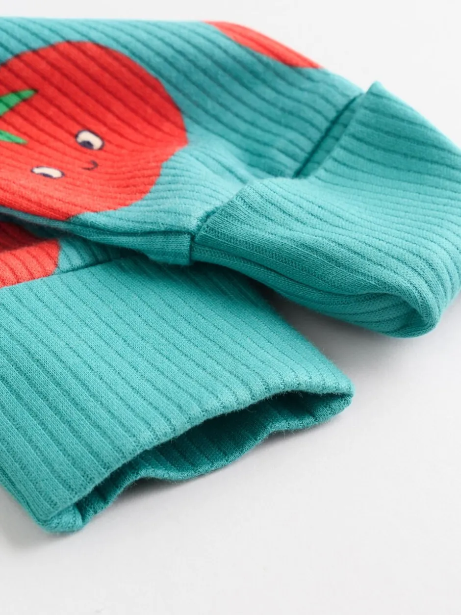 Multipacks|Babypakjes En Babypyjama's|Next Blauwgroen - 3 Pack Baby-pyjama's met tweewegrits (0mnd -3jr)