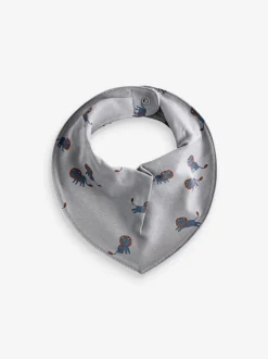 Slabbetjes|Next - 5 Pack Dribble Baby 100% Cotton Bibs Blauwgroen