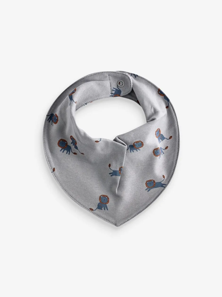Slabbetjes|Next - 5 Pack Dribble Baby 100% Cotton Bibs Blauwgroen