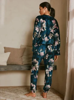 Pyjama's|Loungewear*B by Ted Baker - Cosy Twosie Pyjamas Blauwgroen