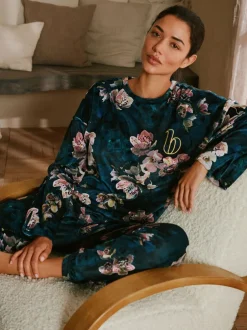 Pyjama's|Loungewear*B by Ted Baker - Cosy Twosie Pyjamas Blauwgroen