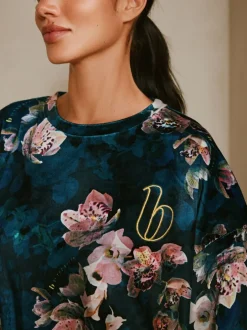 Pyjama's|Loungewear*B by Ted Baker - Cosy Twosie Pyjamas Blauwgroen