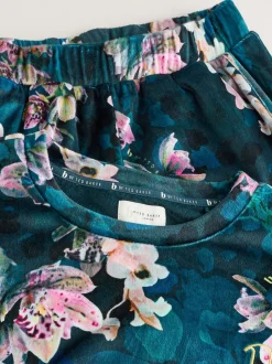 Pyjama's|Loungewear*B by Ted Baker - Cosy Twosie Pyjamas Blauwgroen