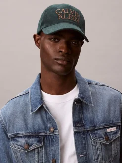 Mutsen, Sjaals En Handschoenen|Calvin Klein - Corduroy Cap Blauwgroen