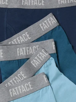 Ondergoed|Ondergoed|Fat Face - FatFace 3 Pairs of Plain Boxers Blauwgroen