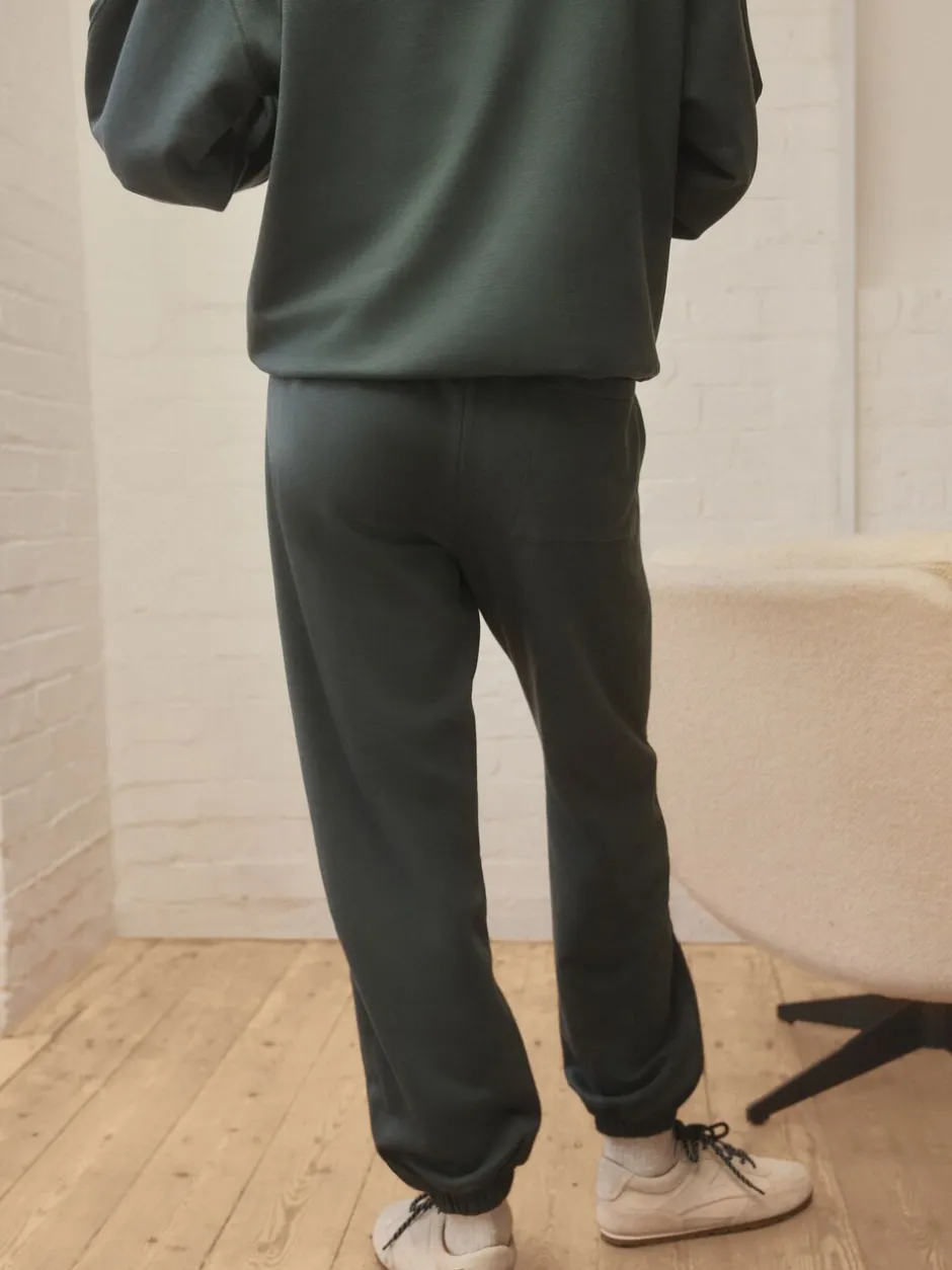 Leggings En Joggingbroeken*self. Blauwgroen - Joggingbroek met banden