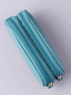 Zonnebril|Lakeland Leather Blauwgroen - dubbele brillenkoker