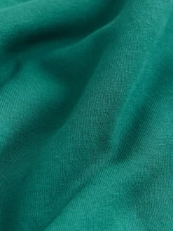 Hoody's En Sweatshirts|Next - Relaxed Fit Heavyweight Longline Crew Neck Sweatshirt Blauwgroen