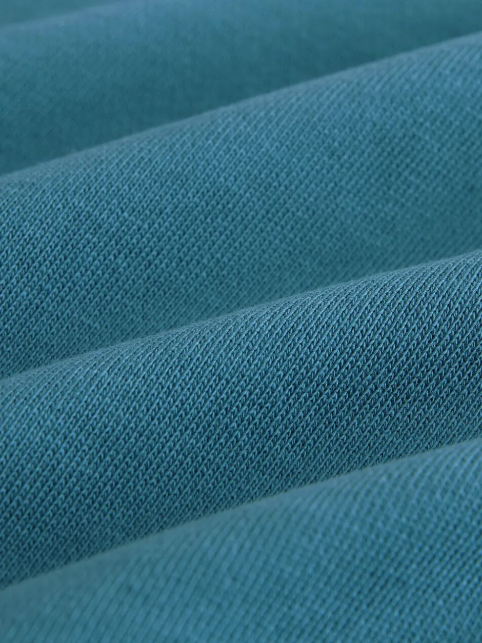 T-Shirts|Tops*Next Blauwgroen - Relaxed Fit Long Sleeve Heavyweight T-Shirt (3-16yrs)